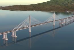 Artist's rendering of the Bataan–Cavite Interlink Bridge