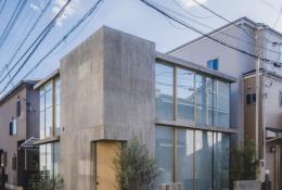 A small, modern Japanese house