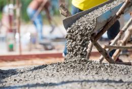Concrete being poured