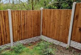 Brown fence panels 