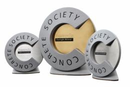 Three roundels made of concrete