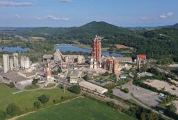 A l;arge scale carbon capture and storage project photographed from the air