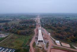 An aerial view of a top down constructed tunnel for HS2 at Burton Green
