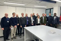 Visitors attended a tour of the new Sustainable Cement and Concrete Centre.