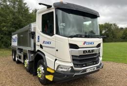 One of Cemex's new DAF XD models.