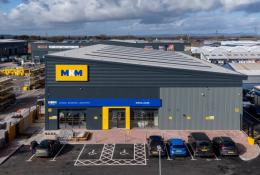 An aerial view of MKM’s Cheltenham site is its first to be designed and built entirely to BREEAM Excellent standards. Image: MKM.