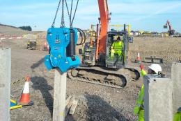 A small excavtor working for Main contractor Careys has deployed NPC’s Power Croppers and MultiBar croppers during foundation work at the new HMP Glasgow.