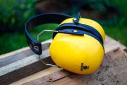 Yellow ear defenders 