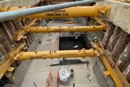 A large basement under construction in London.
