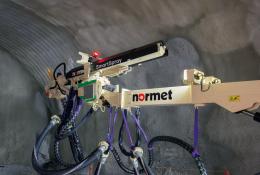 Normet's smartspray system in action