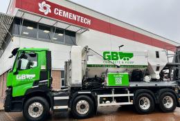 GB Concrete takes delivery of its first new Cemen Tech C60 mixer, supplied and supported by Volumech.