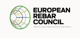 The European Rebar Council logo, black type and a green, red, yellow graphic of a rebar cage