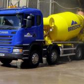 Ready-mixed concrete truck