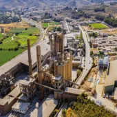 An aerial view of Cemex's Morata de Jalón cement plant, Spain.