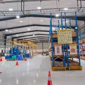 The interior of Hydreco's new plant in Nelamangala, India.