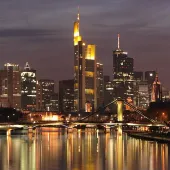 Image: Downtown Frankfurt am Main, Germany; seen from Deutschherrn Bridge / Nicolas Scheuer / Creative Commons.