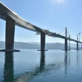 The Peljesac bridge, Croatia.