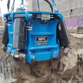 NPC's HDCFA cropper fitted with the new hardened steel chisel system, now standard across its range.