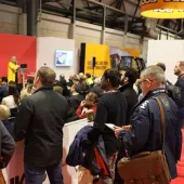 People watching a presentation at the Concrete Show 2025 Seminar Theatre 