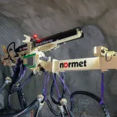 Normet's smartspray system in action