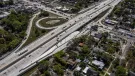 An aerial view of Webuild's I-275 Section 7 Phase 1 project involved widening lanes, installing energy-efficient lighting and advanced signage, and enhancing visibility and safety across the corridor.