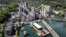 An aerial view of Heidelberg Materials Brevik CCS in Norway, the world’s first industrial-scale carbon capture, and storage (CCS) facility in the cement industry.