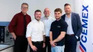 From left to right: Andy Lees (Senior Director Curriculum, Innovation and Construction at BMet), Howard Reid (Lead Fitter at Cemex UK),  Christian Vale (Senior Operations Manager at Cemex UK), George Howell (Apprentice Fitter at Cemex UK) and Lex Russell (Materials Managing Director at Cemex UK).