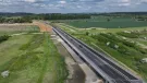 An aerial shot of the newly constructed, £50M Lyminster Bypass. Image: Eddie Mitchell / West Sussex County Council
