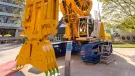 A BAUER GB 50 hydraulic grab – the same machine type was used as a demonstrator in the research project.