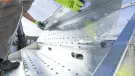 A close up of someone assembling PER UP's new "public stairs", which enable safe, high-footfall access across construction and infrastructure sites.