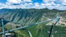 The Huajiang Grand Canyon Bridge in Guizhou Province opened in September 2025, setting records for height and span. Image: CREC.